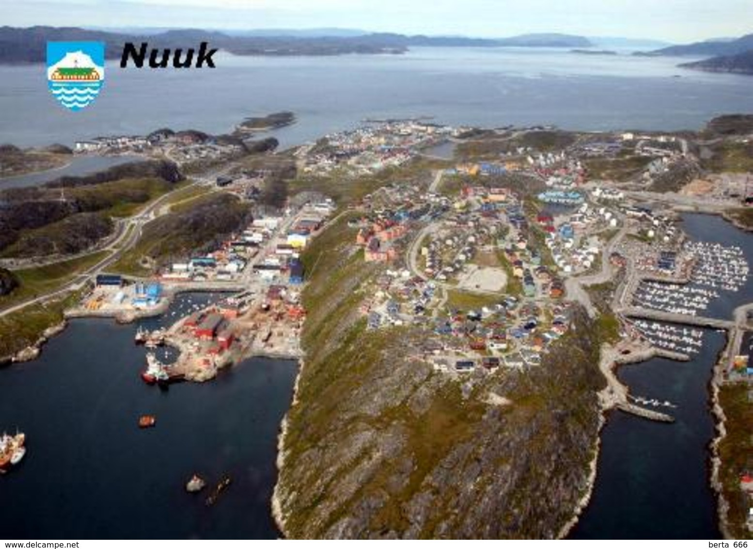 Greenland Nuuk Aerial View New Postcard Grönland AK - Groenlandia