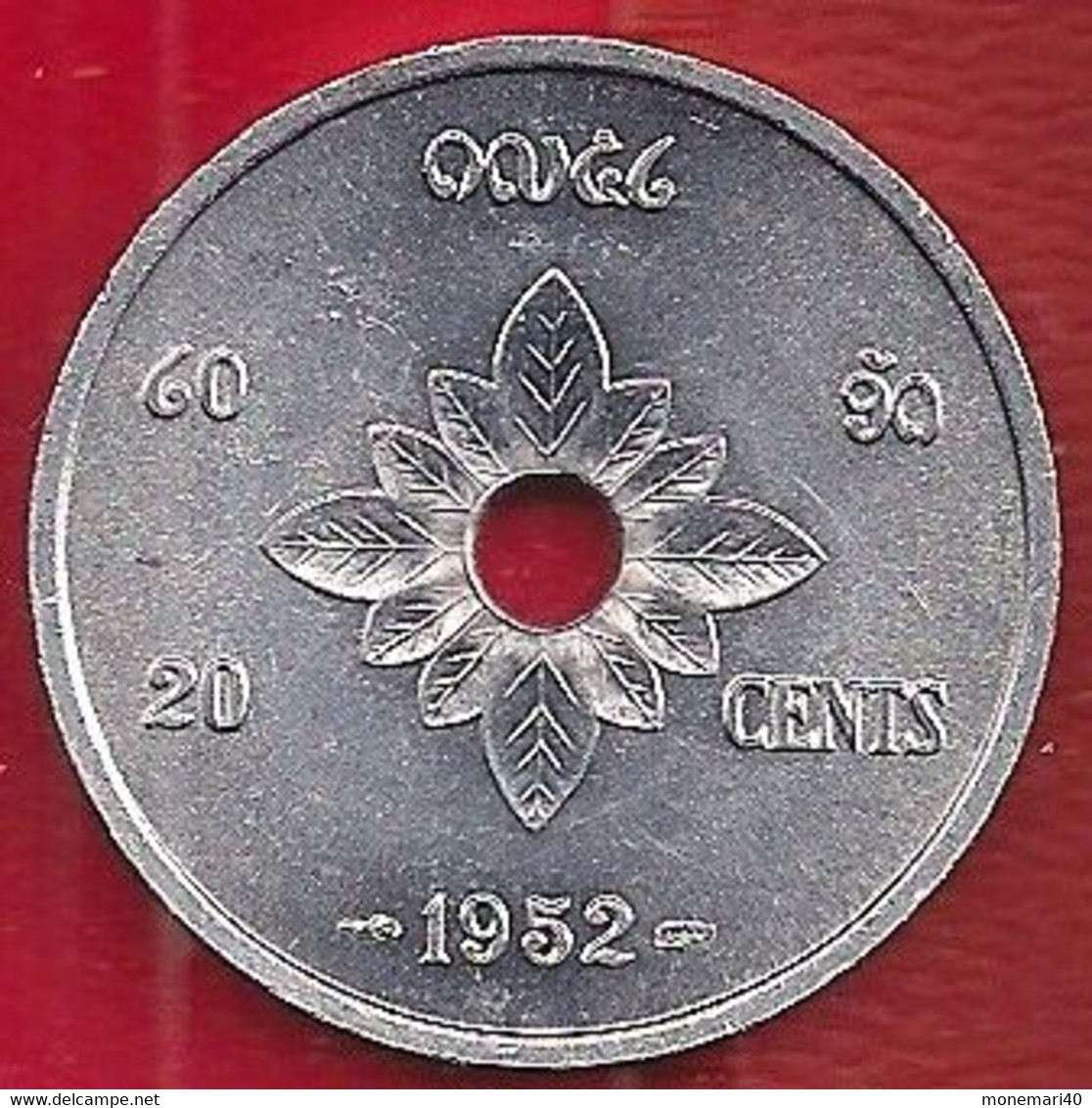 LAOS 20 CENTS -1952 - Laos