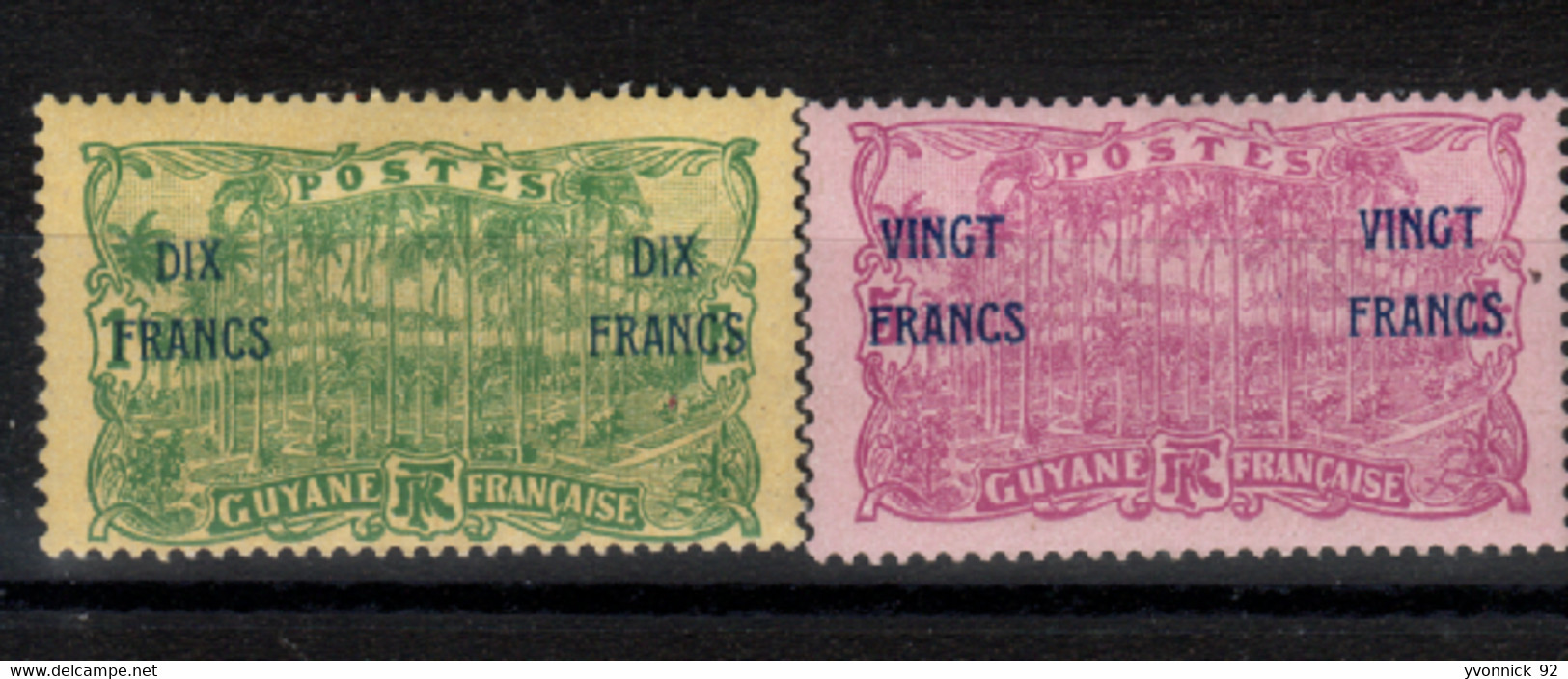Guyane - Française - (1927)   N° 94/95 - Autres & Non Classés