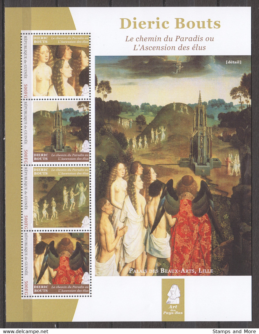 Guinee - Set Of 2 MNH Sheets PAINTING 'LE CHEMIN DU PARADIS' - DIERIC BOUTS - Religieux