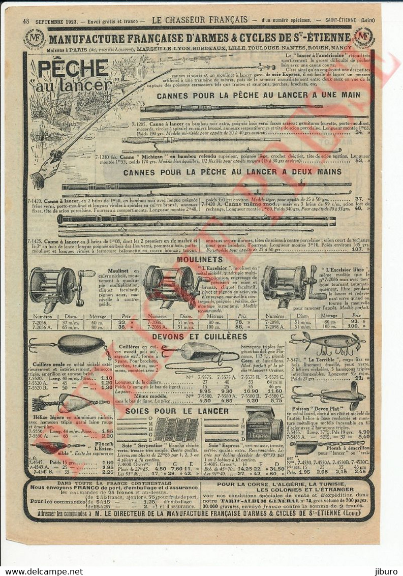 2 Vues Publicité 1923 Sport Vintage Matériel Football Rugby Ballon Chaussures Boxe Gants Clairon Musique Tambour P249/18 - Werbung