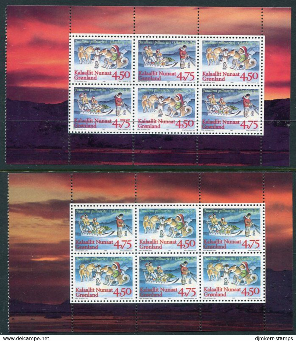 GREENLAND 1997 Christmas Booklet Panes MNH / **.  Michel 313x-14x - Autres & Non Classés