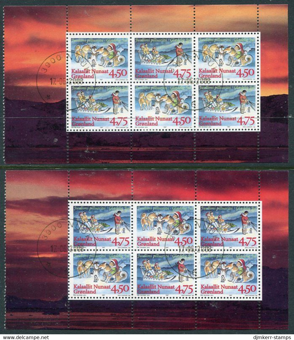 GREENLAND 1997 Christmas Booklet Panes Used.  Michel 313x-14x - Otros & Sin Clasificación