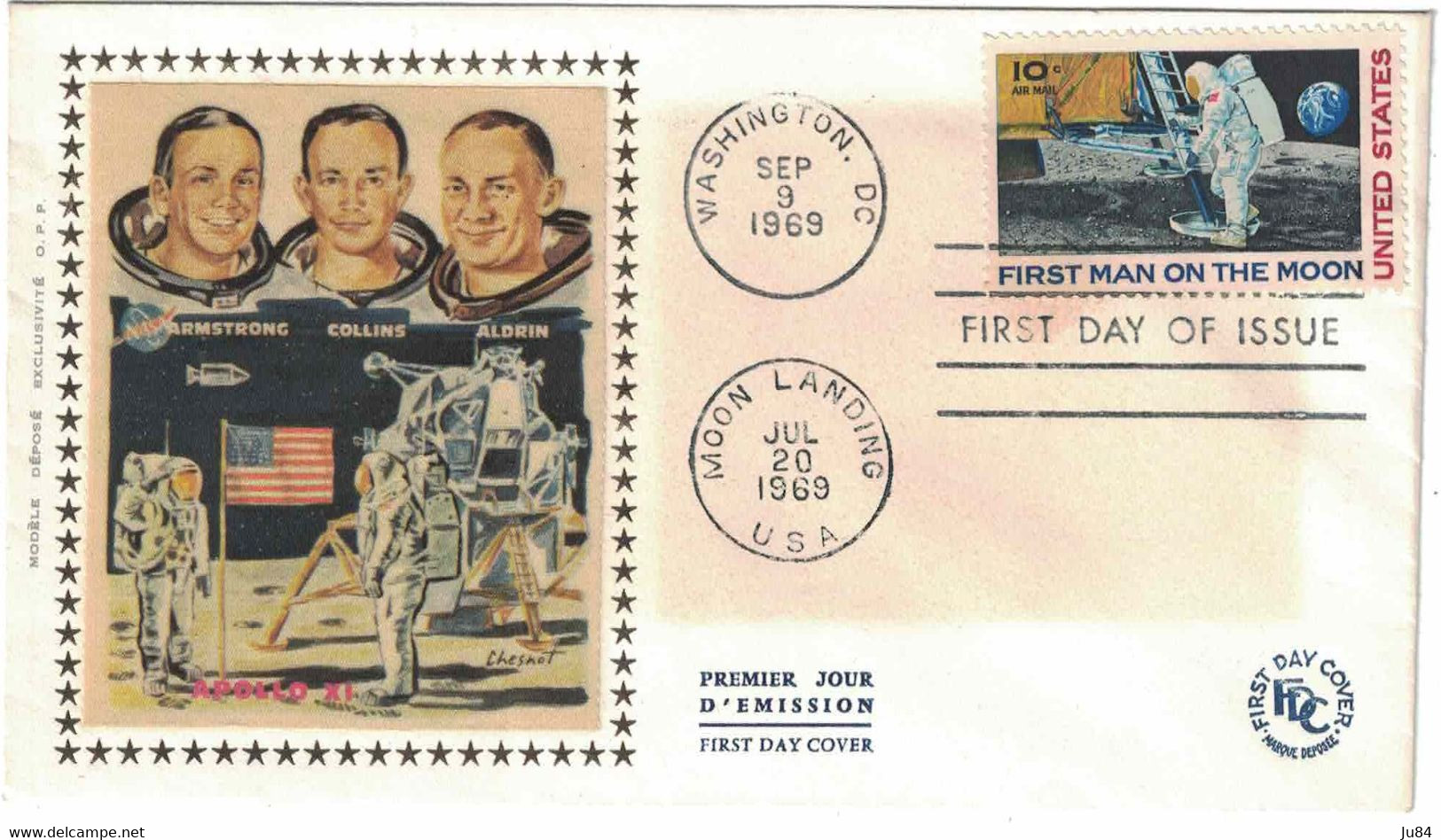 Etats-Unis - Washington - DC - FDC - Moon Landing - Lettre Non Voyagée - 9 Septembre 1969 - 1961-1970