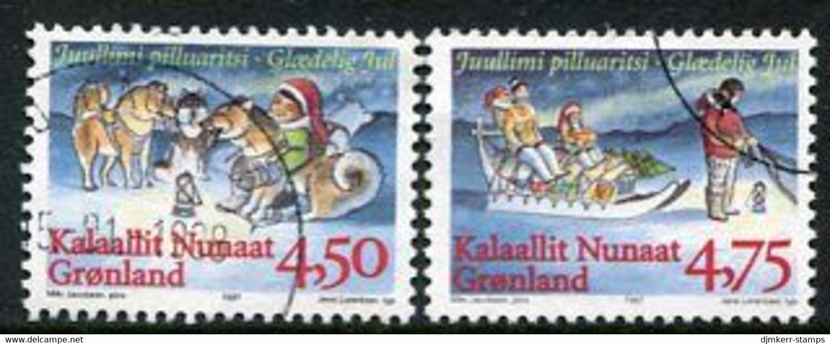 GREENLAND 1997 Christmas Used.  Michel 313y-14y - Otros & Sin Clasificación