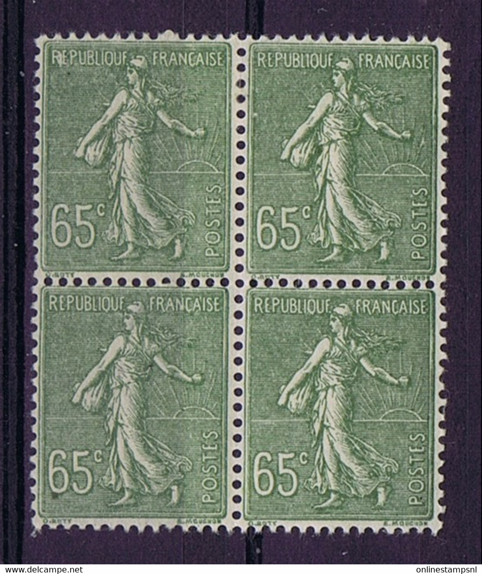 France Yv 234 2* MNH/** + 2* MH/* - 1903-60 Semeuse Lignée