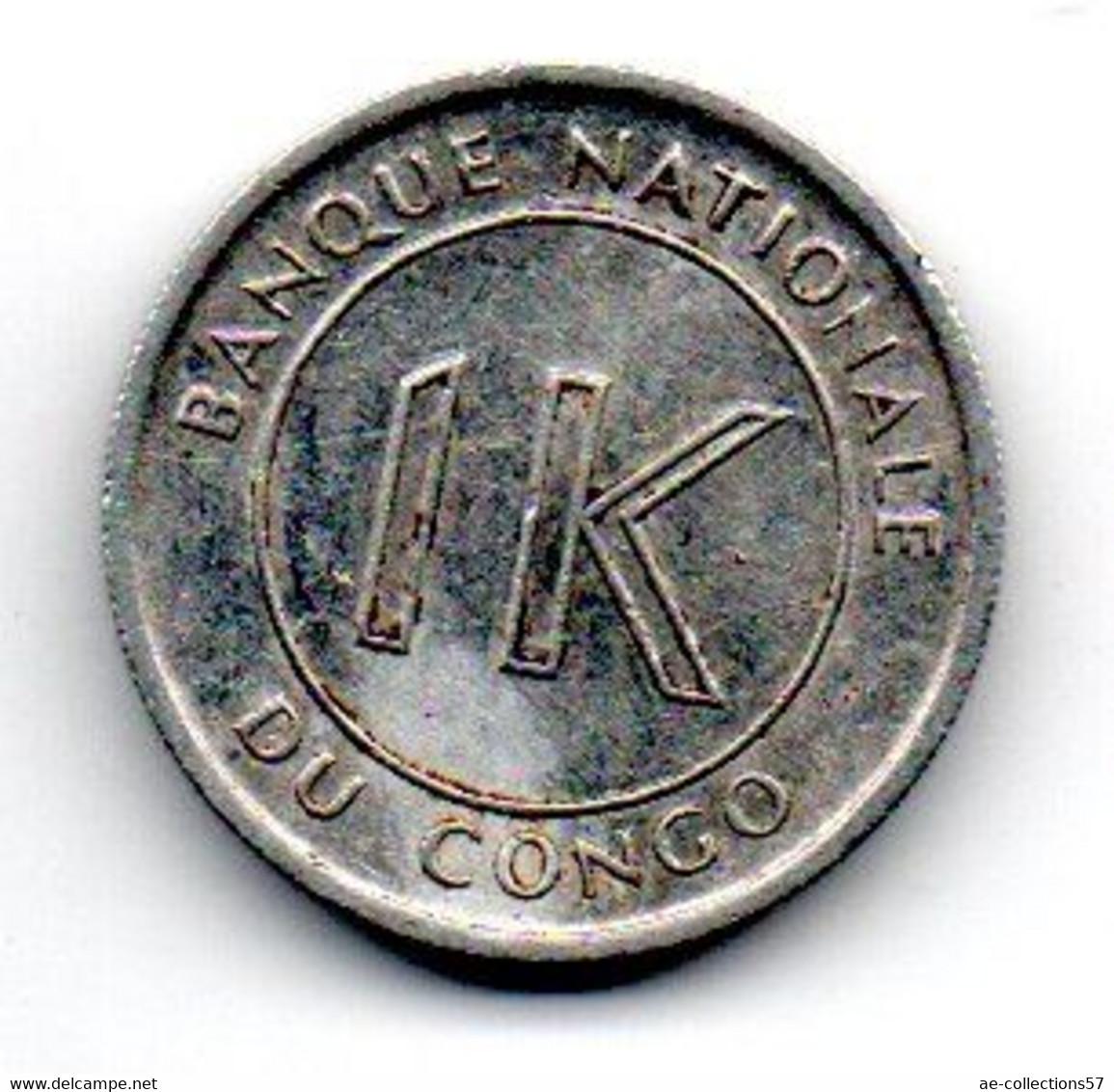 Congo 1 Likuta 1967 TTB - Congo (República Democrática 1964-70)