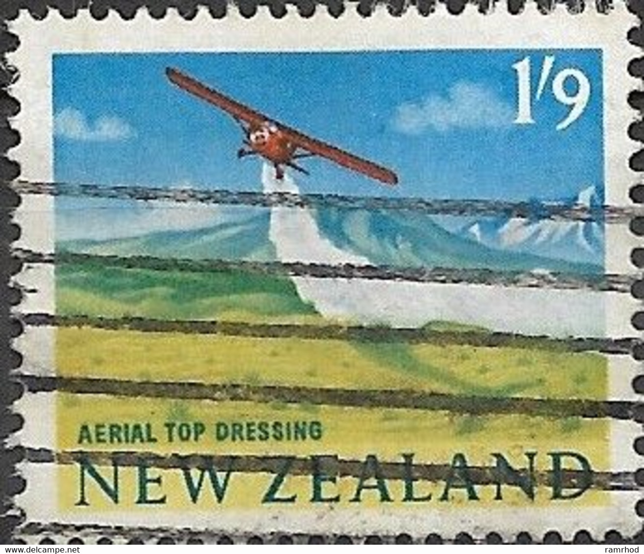 NEW ZEALAND 1960 Aerial Top-dressing - 1s.9d - Multicoloured FU - Used Stamps