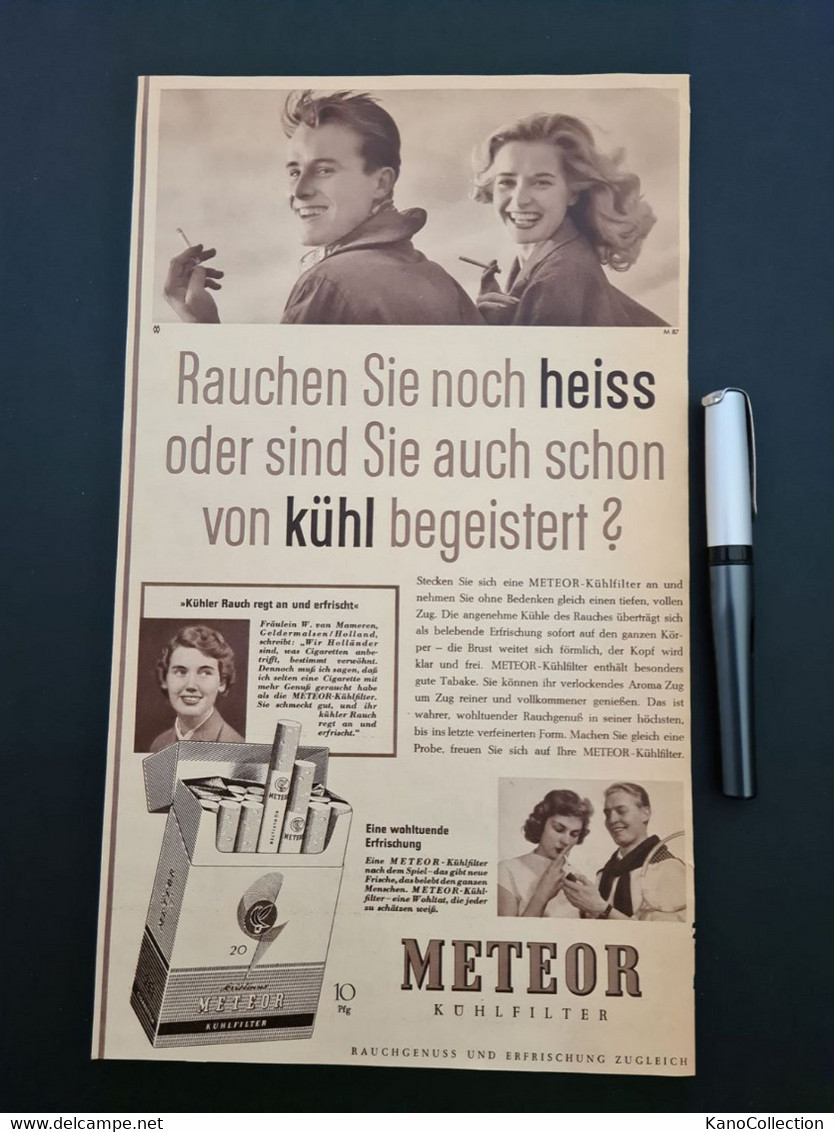 Retro-Advertising, Zigaretten-Retro-Reklame: „METEOR Kühlfilter“, 1957 - Literatur