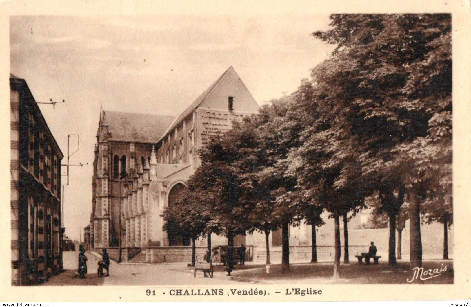 Pk / Challans ( Vendée ) -  L'Eglise , 1940 - Challans