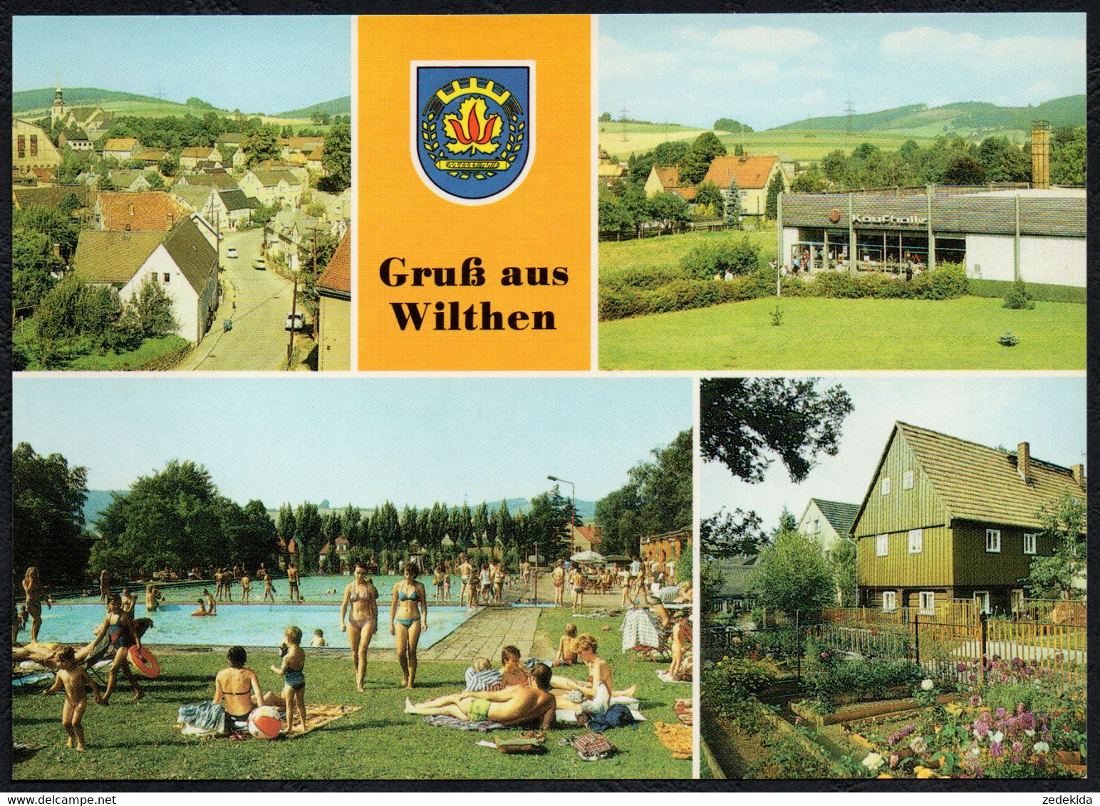 F1965 - TOP Wilthen Konsum Kaufhalle Freibad - Bild Und Heimat Reichenbach - Wilthen