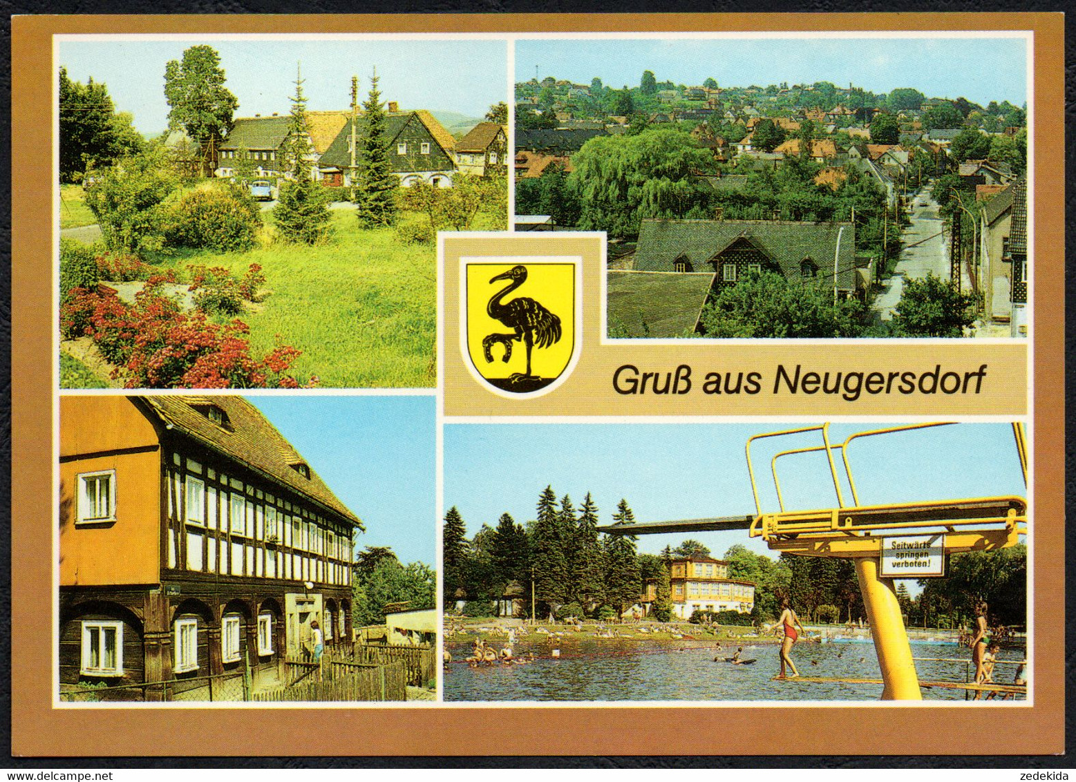 F1967 - TOP Neugersdorf Freibad Umgebindehaus - Bild Und Heimat Reichenbach - Neugersdorf