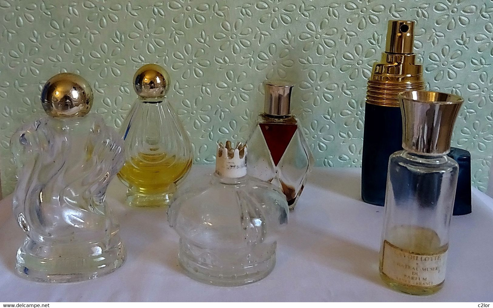 Lot De 6 Flacons De Parfum Anciens Et Semi-anciens VIDES/EMPTY (MnSB3) - Frascos (vacíos)