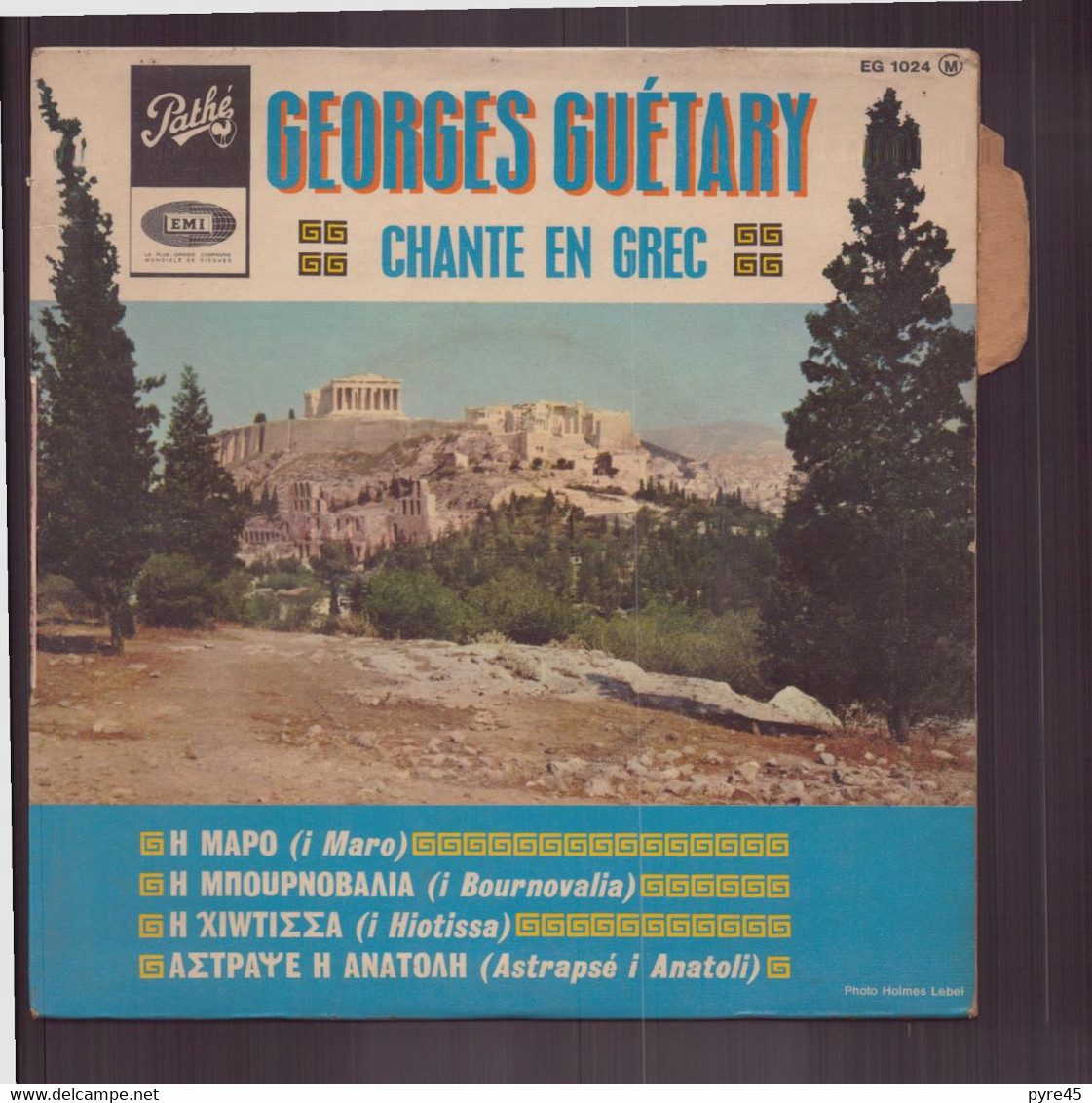 45 T Georges Guétary " Chante En Grec " 4 Titres - Opéra & Opérette