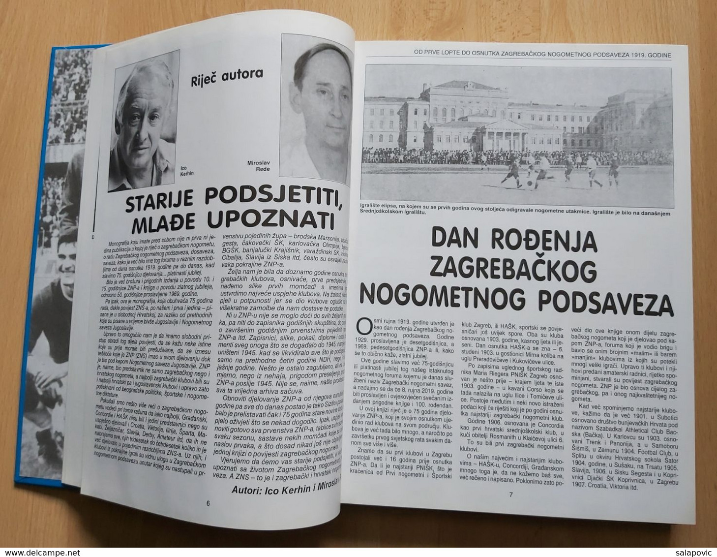 Platinasti Jubilej Zagrebačkog Nogometnog Saveza 1919-1994 - Books