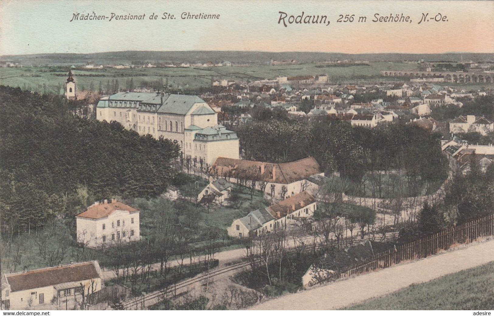 RODAUN (NÖ) - Mädchenpensionat De St. Chretienne, Karte Gel.1912?, Verlag P.Ledermann Wien, Sehr Gute Erhaltung - Otros & Sin Clasificación