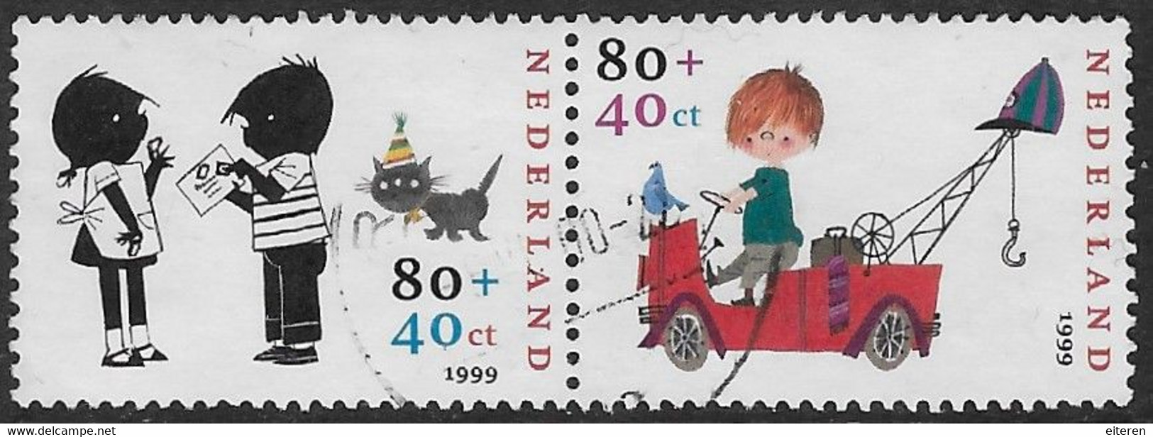 NVPH 1855-e En F - 1999 - Otje En Pluk Van De Petteflat - Used Stamps