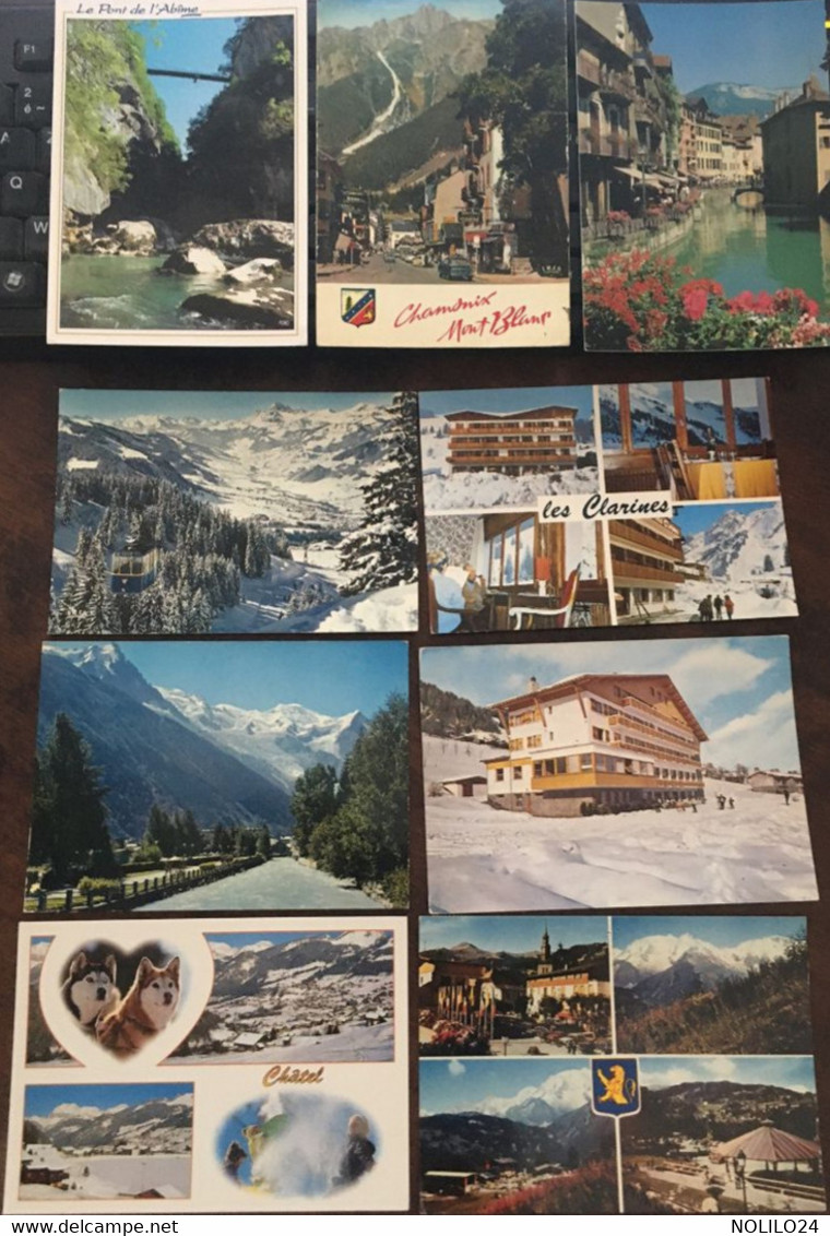 37 Cpm Haute Savoie 74, Divers Multivues Etc Pont De L'Abîme Chamonix Annecy Morzine Contamines Megève St Gervais... - Saint-Cergues