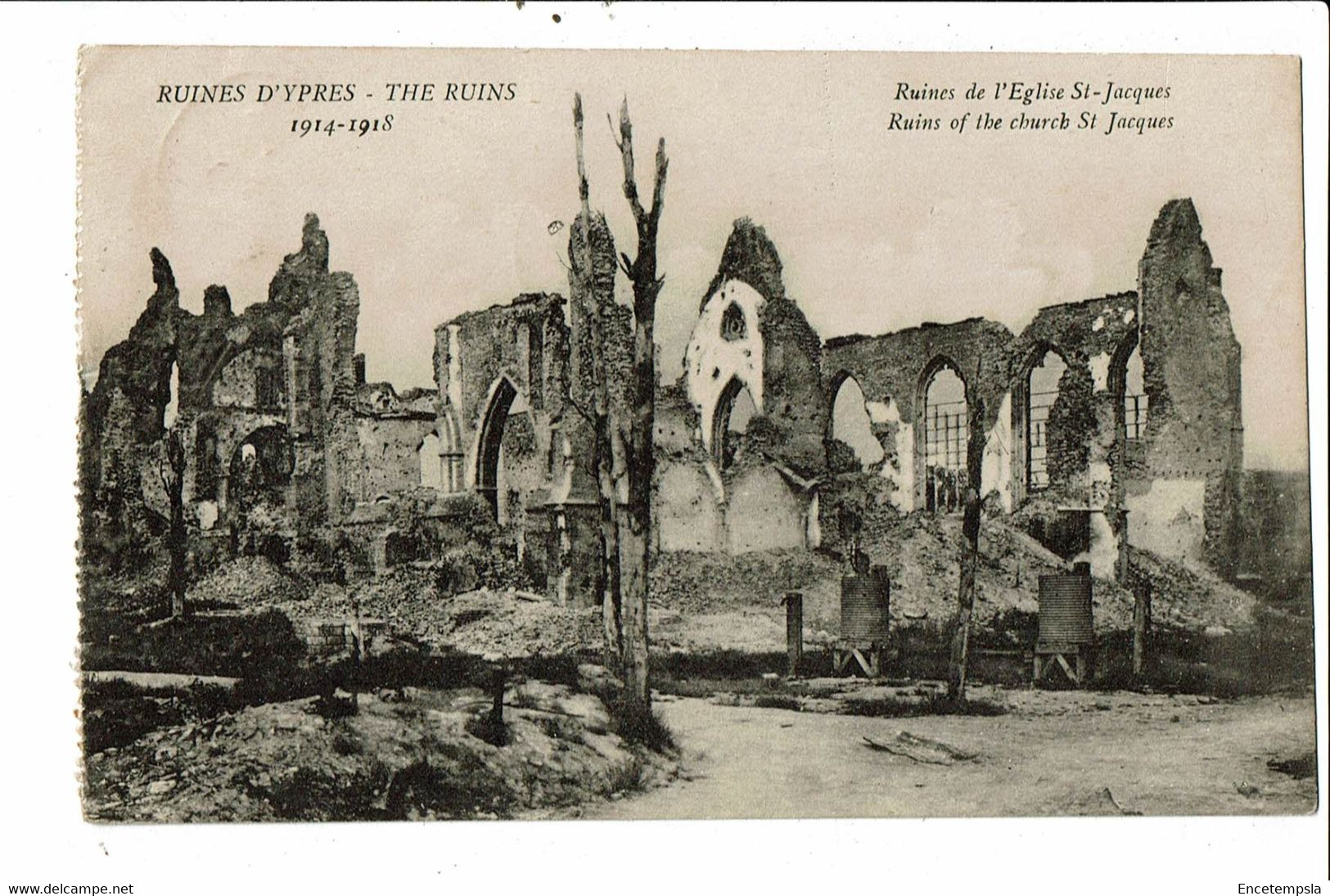 CPA-Carte Postale -Belgique- Ypres Ruines De L'église Saint Jacques -1925 VM31815 - Ieper