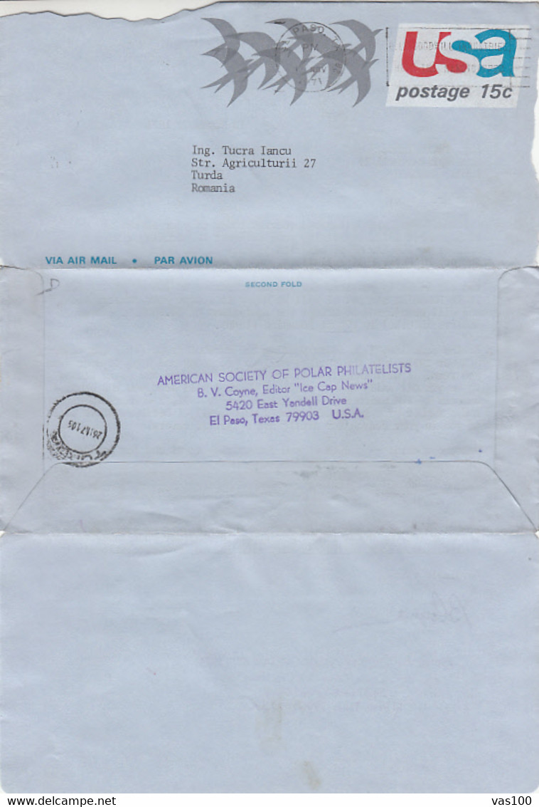 AIRMAIL, BIRDS, AEROGRAMME, 1971, USA - Other & Unclassified