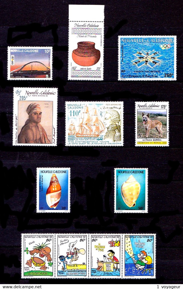 Nelle-CALEDONIE - Année Complète 1992 - 629/635 + PA 280/295 - 23 Valeurs - Neufs N** - Très Beaux - Annate Complete