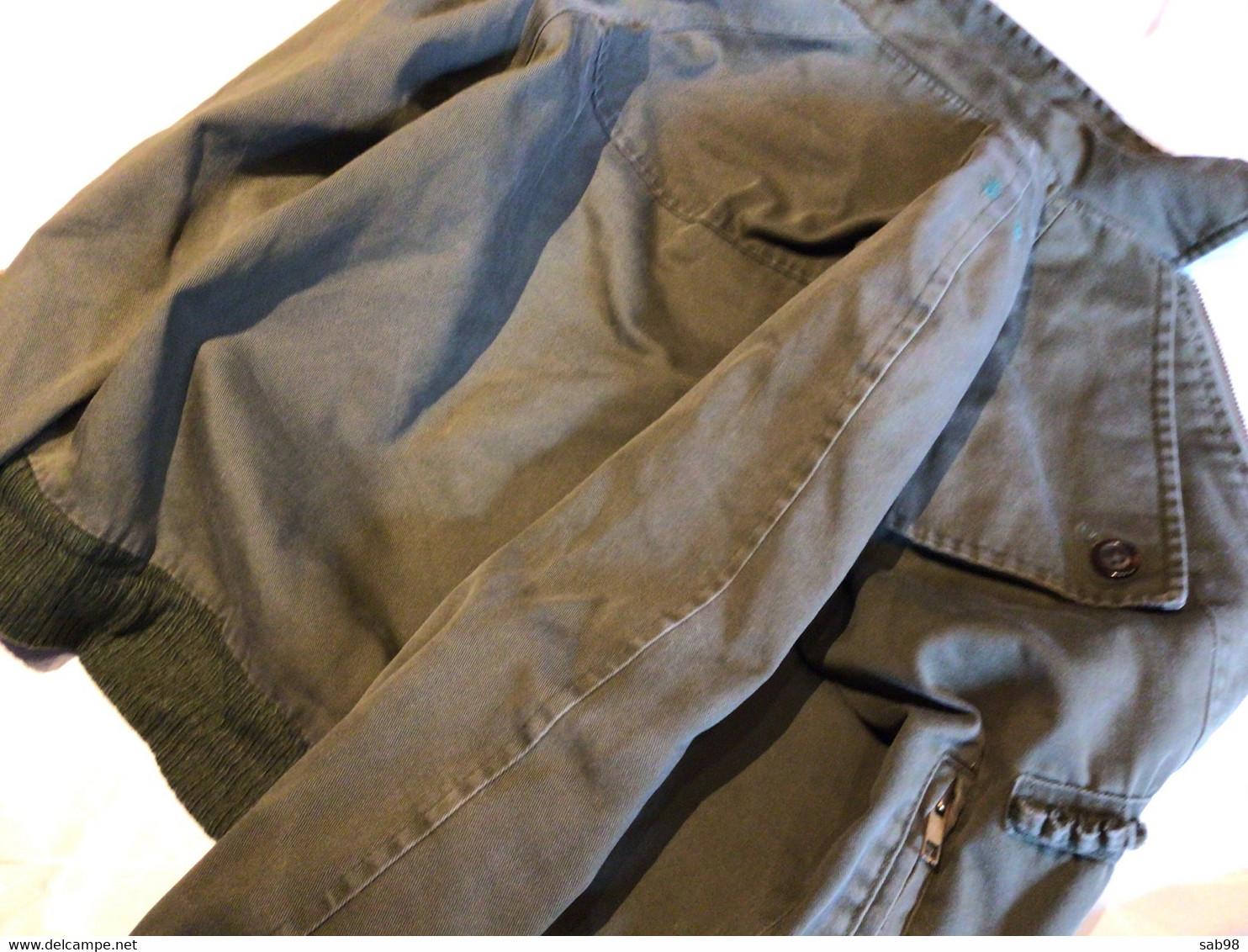 Ancienne Veste Pour Enfant Kaki 152 Chasse, Militaria ? - Andere & Zonder Classificatie