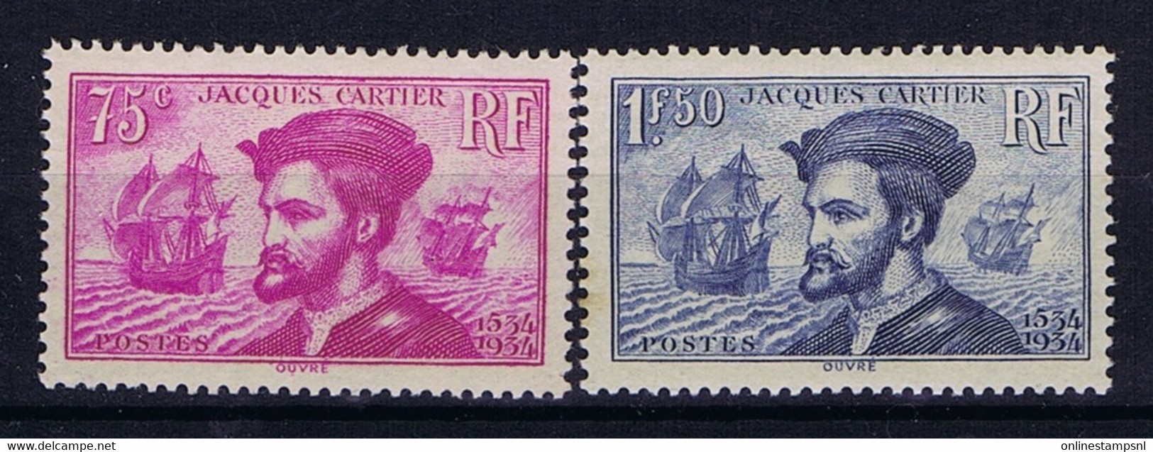 France Yv 296 - 297 MNH/** Sans Charniere. Postfrisch  297 Has A Spot In The Gum - Nuevos