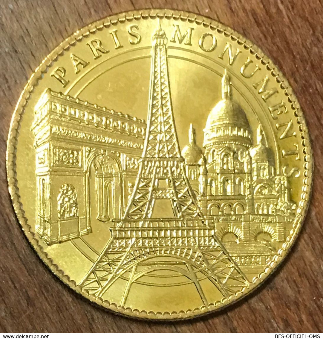 75006 PARIS MONUMENTS TOUR EIFFEL ARC DE TRIOMPHE AB 2010 MEDAILLE ARTHUS-BERTRAND JETON TOURISTIQUE MEDALS COINS TOKENS - 2010