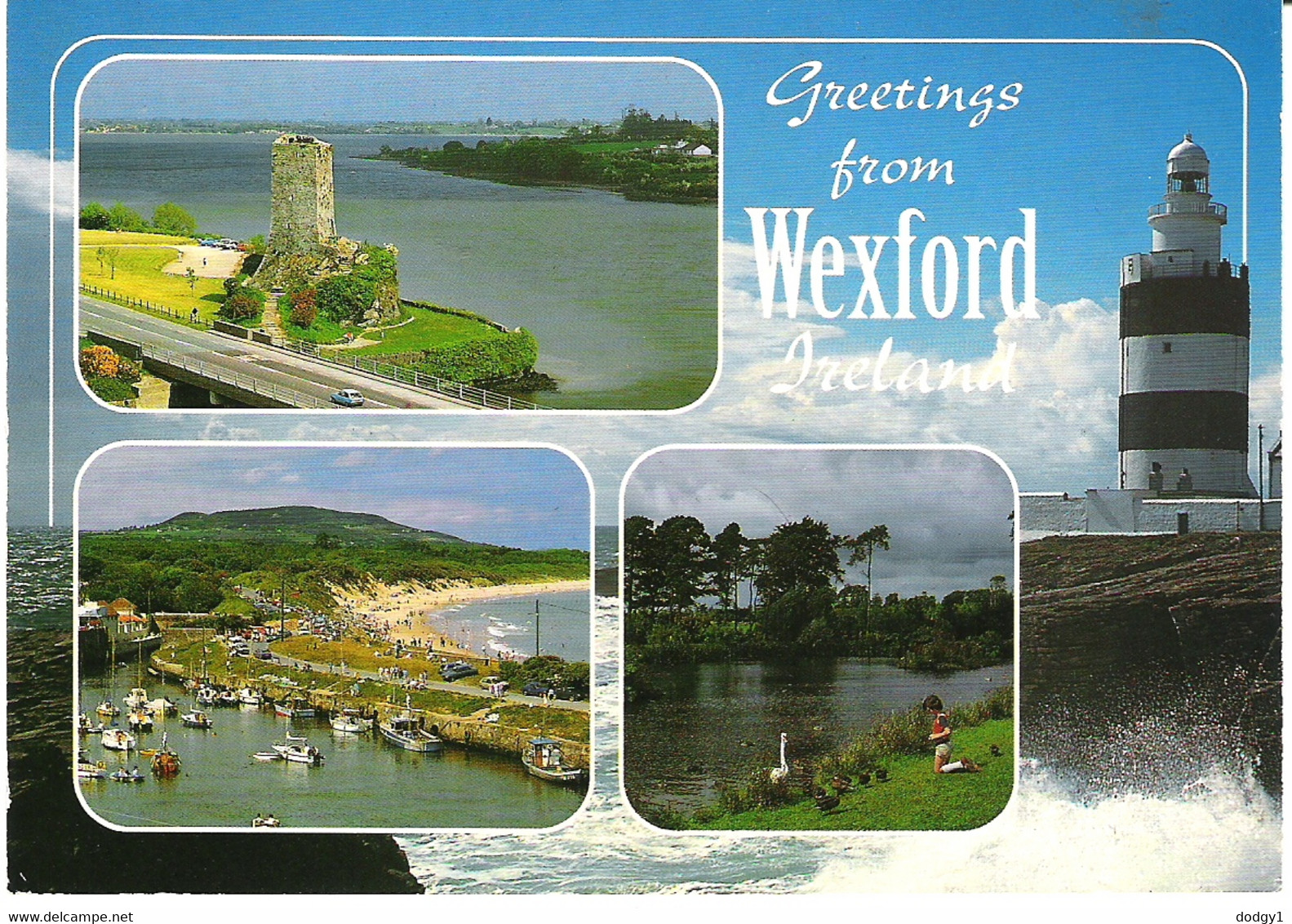 SCENES FROM CO. WEXFORD, IRELAND. USED POSTCARD R8 - Wexford