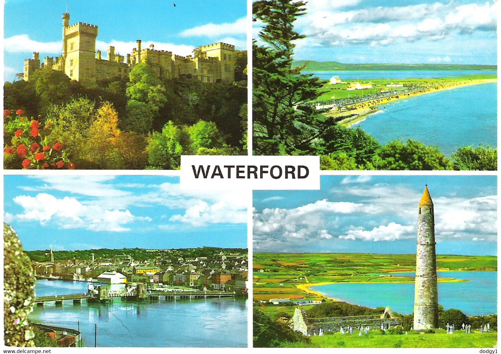 SCENES FROM Co WATERFORD, IRELAND. USED POSTCARD R8 - Waterford