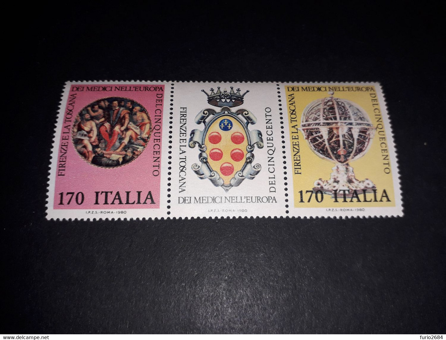 ITAMIX24 REPUBBLICA ITALIANA 1980 FIRENZE E LA TOSCANA DEI MEDICI NELL'EUROPA DEL 1500 "XX" - 1971-80:  Nuovi