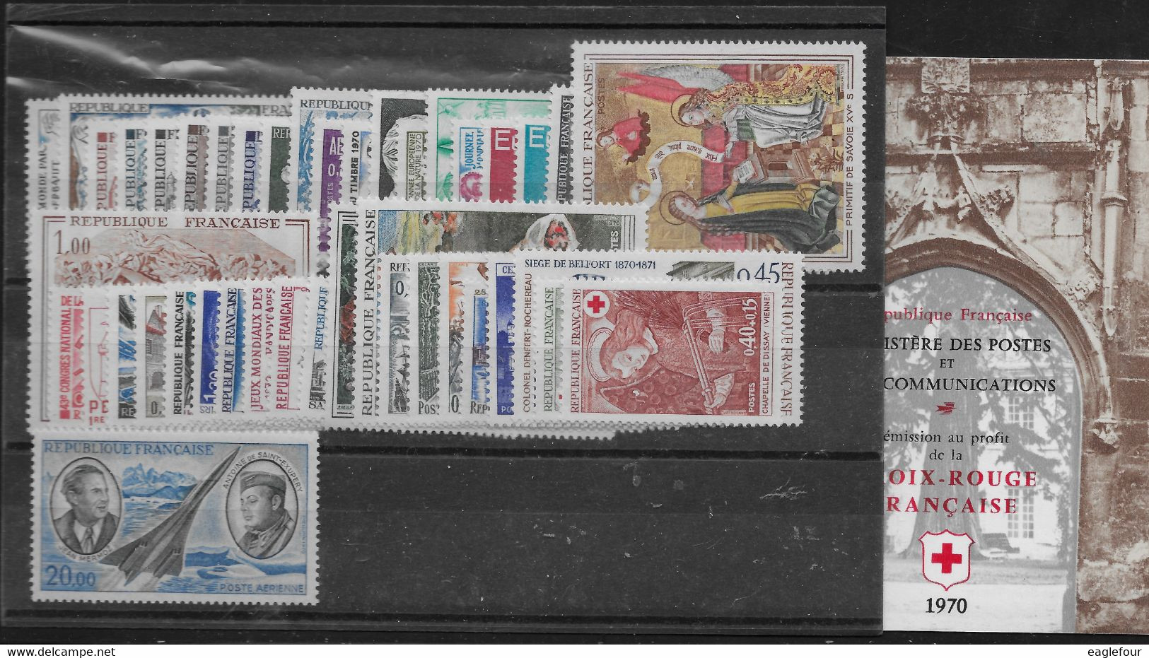 Année Complète 1970 Timbres N° 1621 à 1662 + PA 44 + C2019 ** TTBE - Cote Y&T 2024 De 52 € - 1970-1979