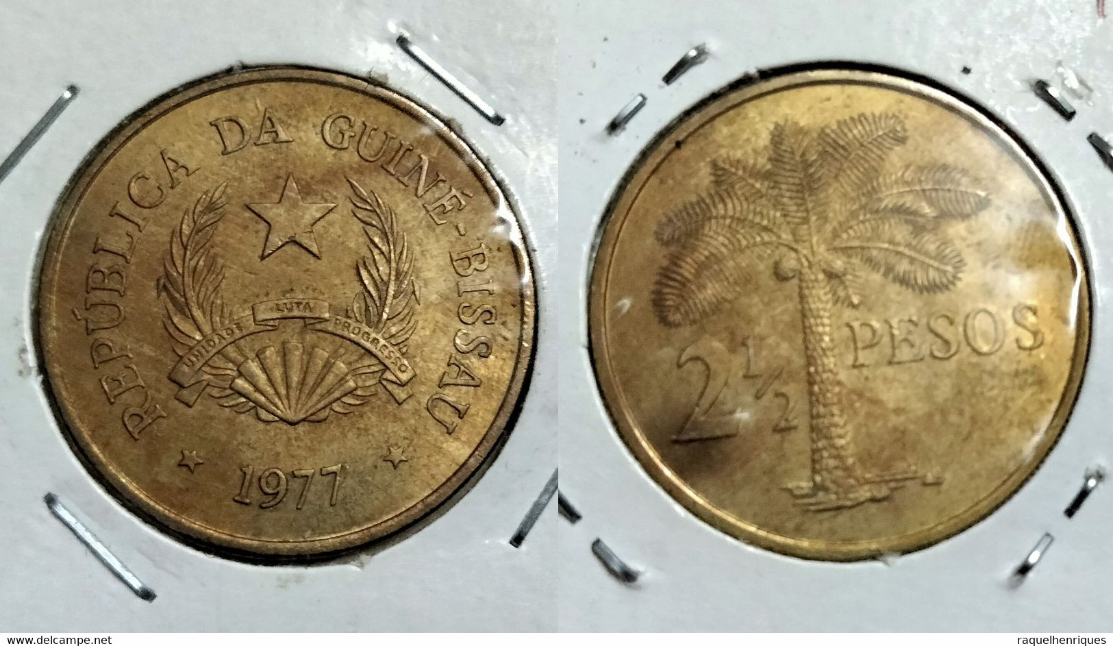 GUINEA-BISSAU 2-1/2 PESOS 1977 Km# 19 BU G#06-76) - Guinea Bissau