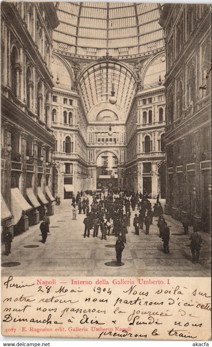 CPA AK NAPOLI Interno Della Galleria Umberti I. CAMPANIA ITALY (14712) - Marano Di Napoli