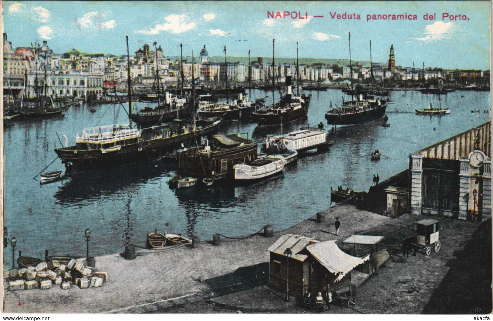 CPA AK NAPOLI Veduta Panoramica Del Porto CAMPANIA ITALY (15054) - Marano Di Napoli