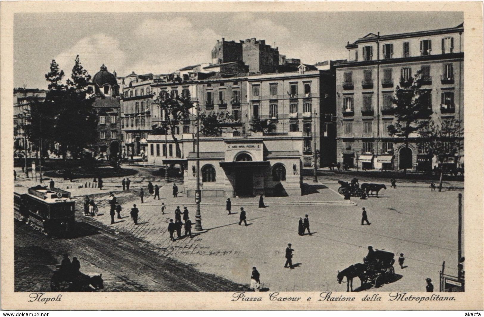 CPA AK NAPOLI Piazza Cavour CAMPANIA ITALY (15139) - Marano Di Napoli