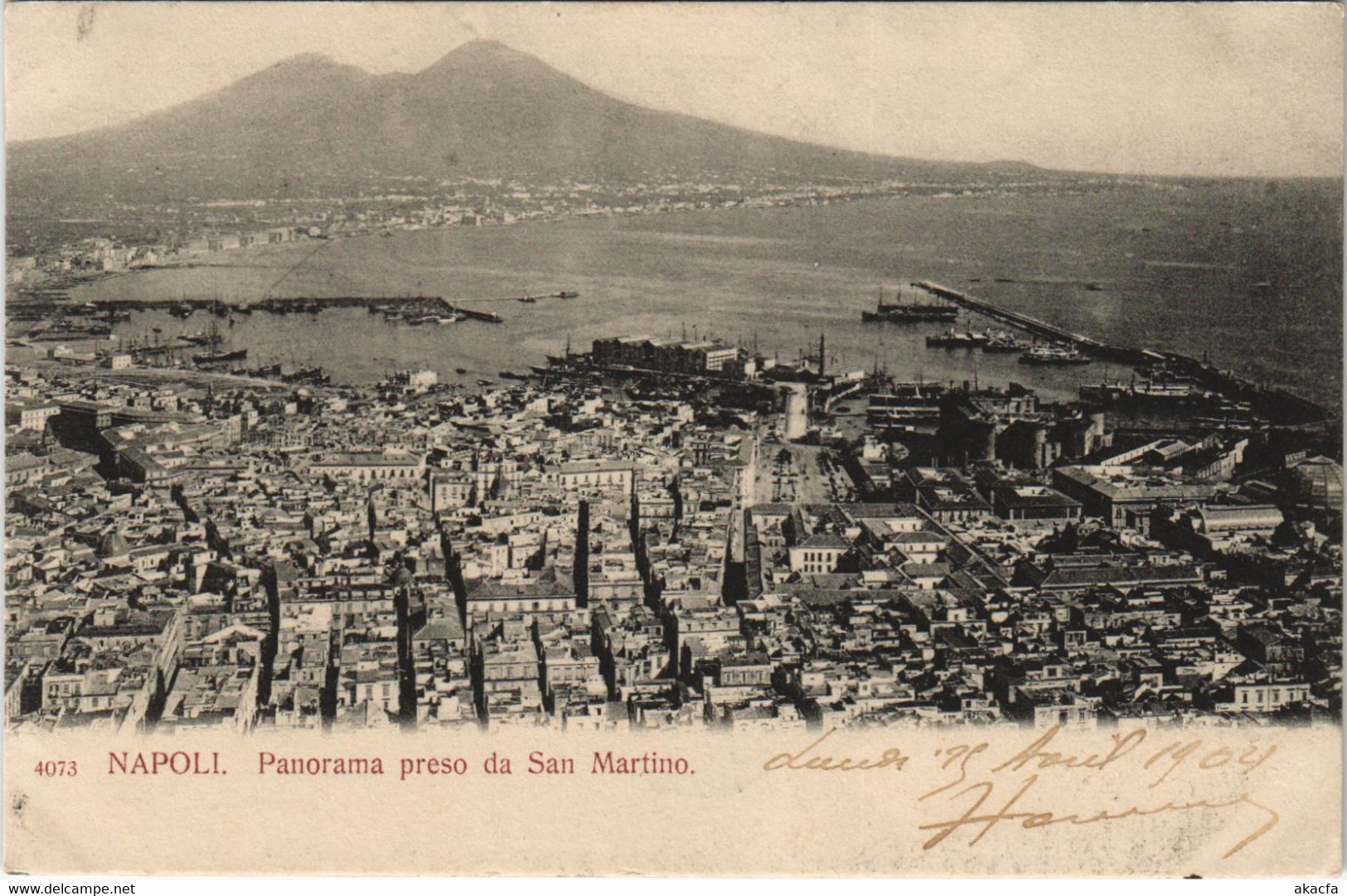 CPA AK NAPOLI Panorama Preso Da San Martino CAMPANIA ITALY (15488) - Marano Di Napoli