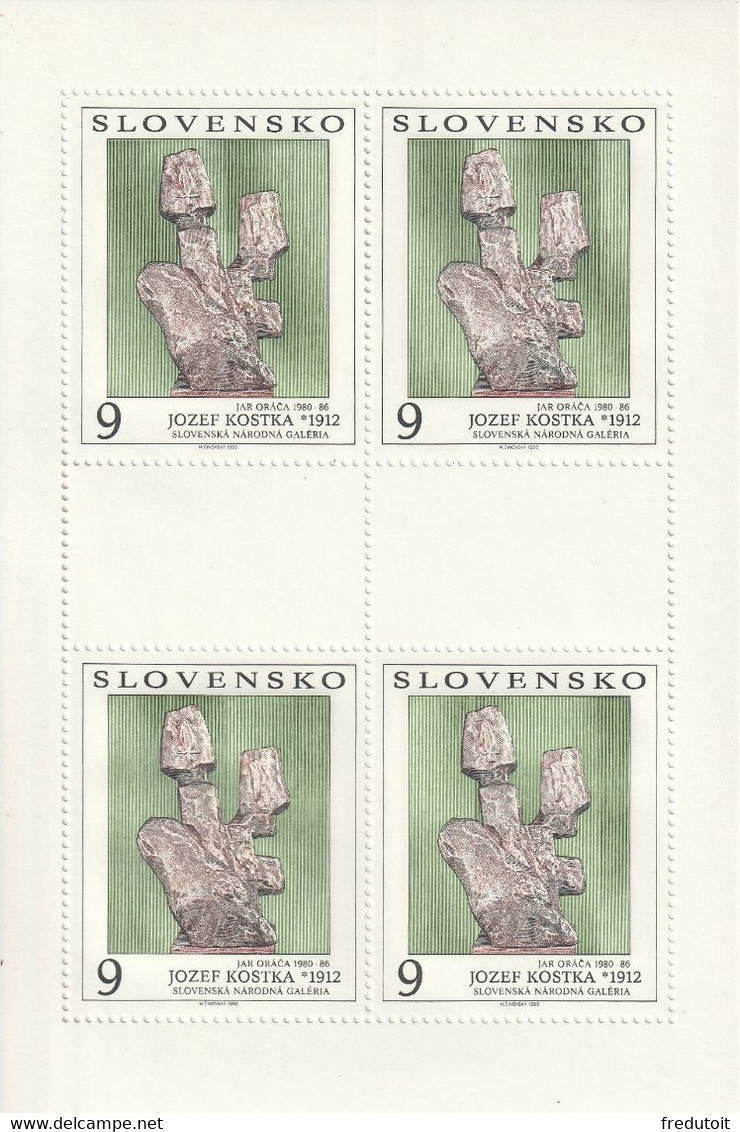 SLOVAQUIE - Feuillet - N°151 ** (1993) Oeuvre D'art - Blocks & Kleinbögen