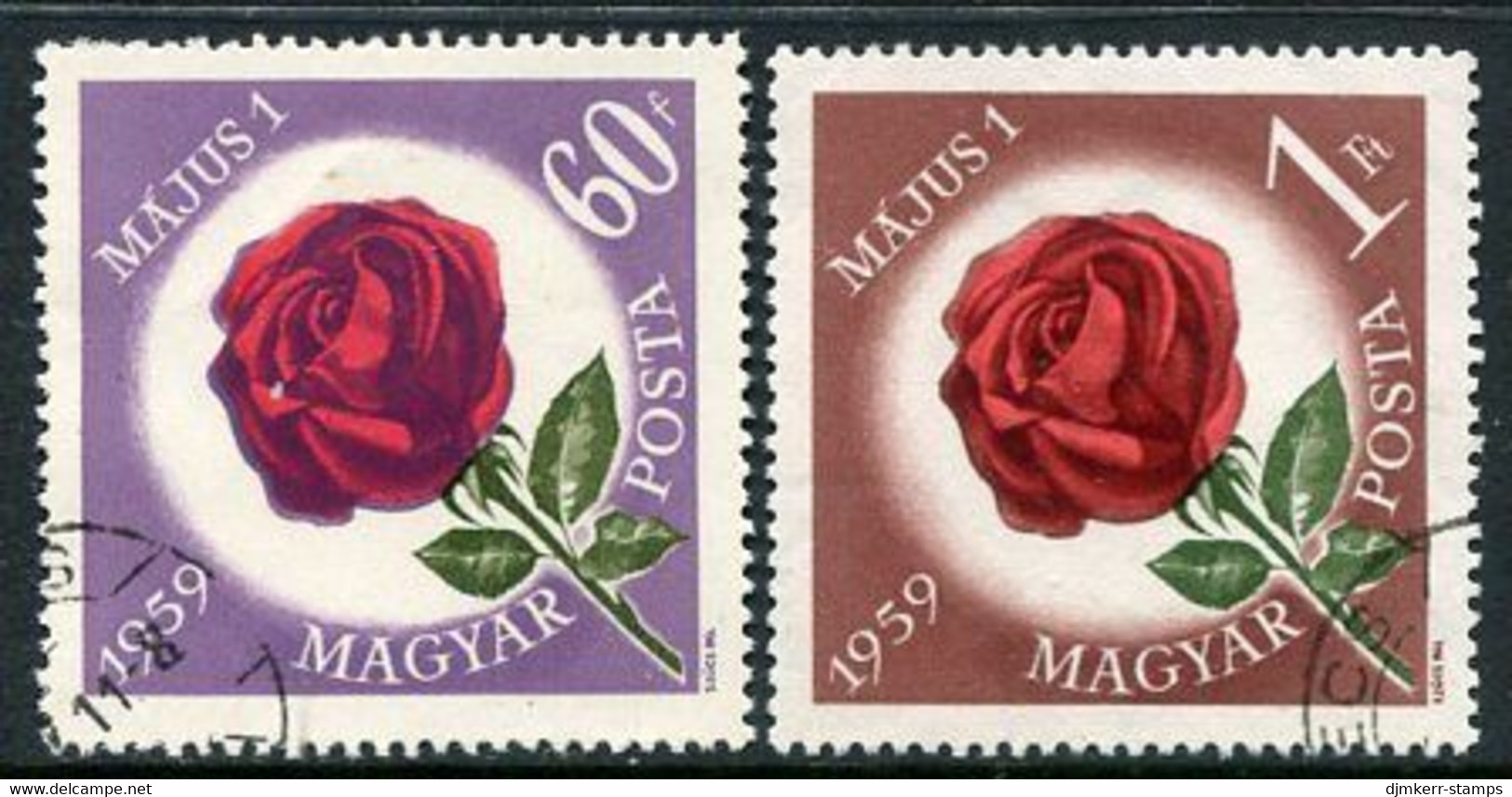 HUNGARY 1959 Labour Day Used.  Michel 1581-82 - Gebraucht