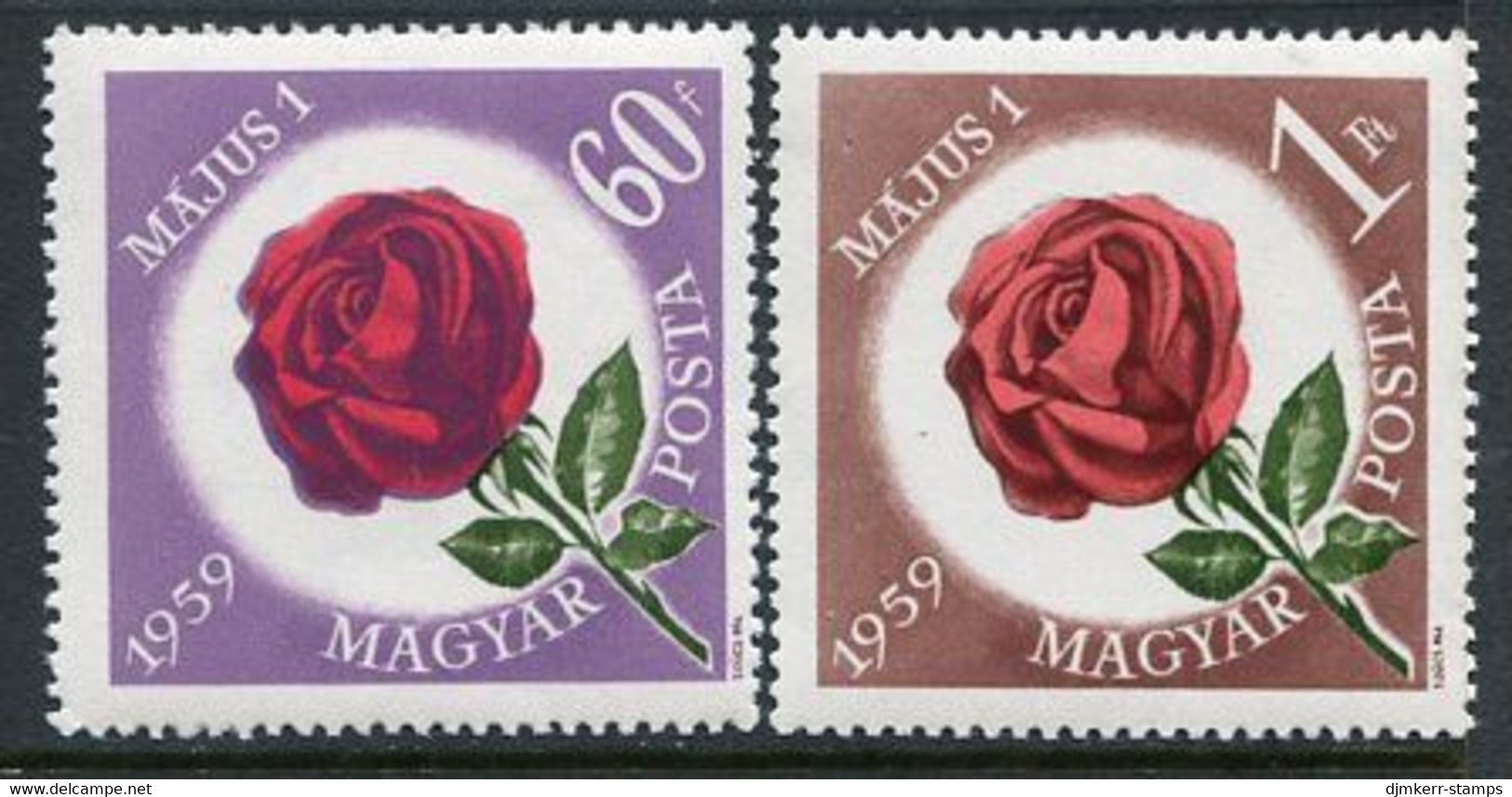 HUNGARY 1959 Labour Day MNH / **.  Michel 1581-82 - Unused Stamps