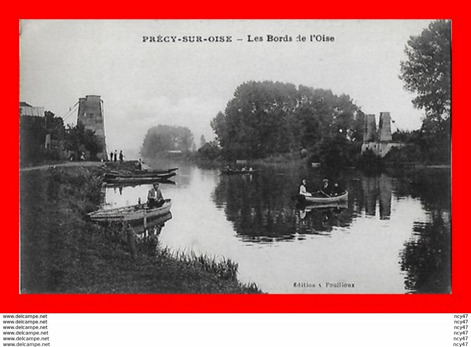 CPA (60) PRECY-sur-OISE.  Les Bords De L'Oise, Animé, Promenade En Barque...S1937 - Précy-sur-Oise
