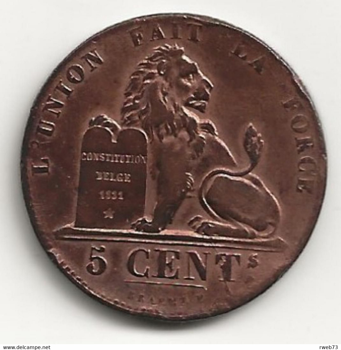 BELGIQUE - 5 Centimes - 1842 - TB/TTB - 5 Centimes