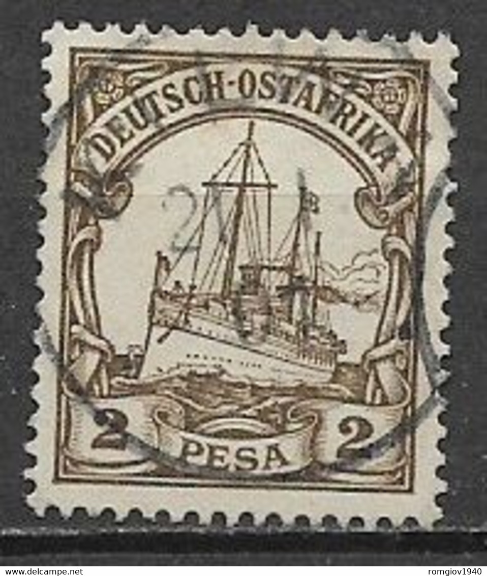 GERMANIA REICH COLONIA 1900  AFRICA ORIENTALE TEDESCA YVERT.11  USATO VF - Africa Orientale Tedesca