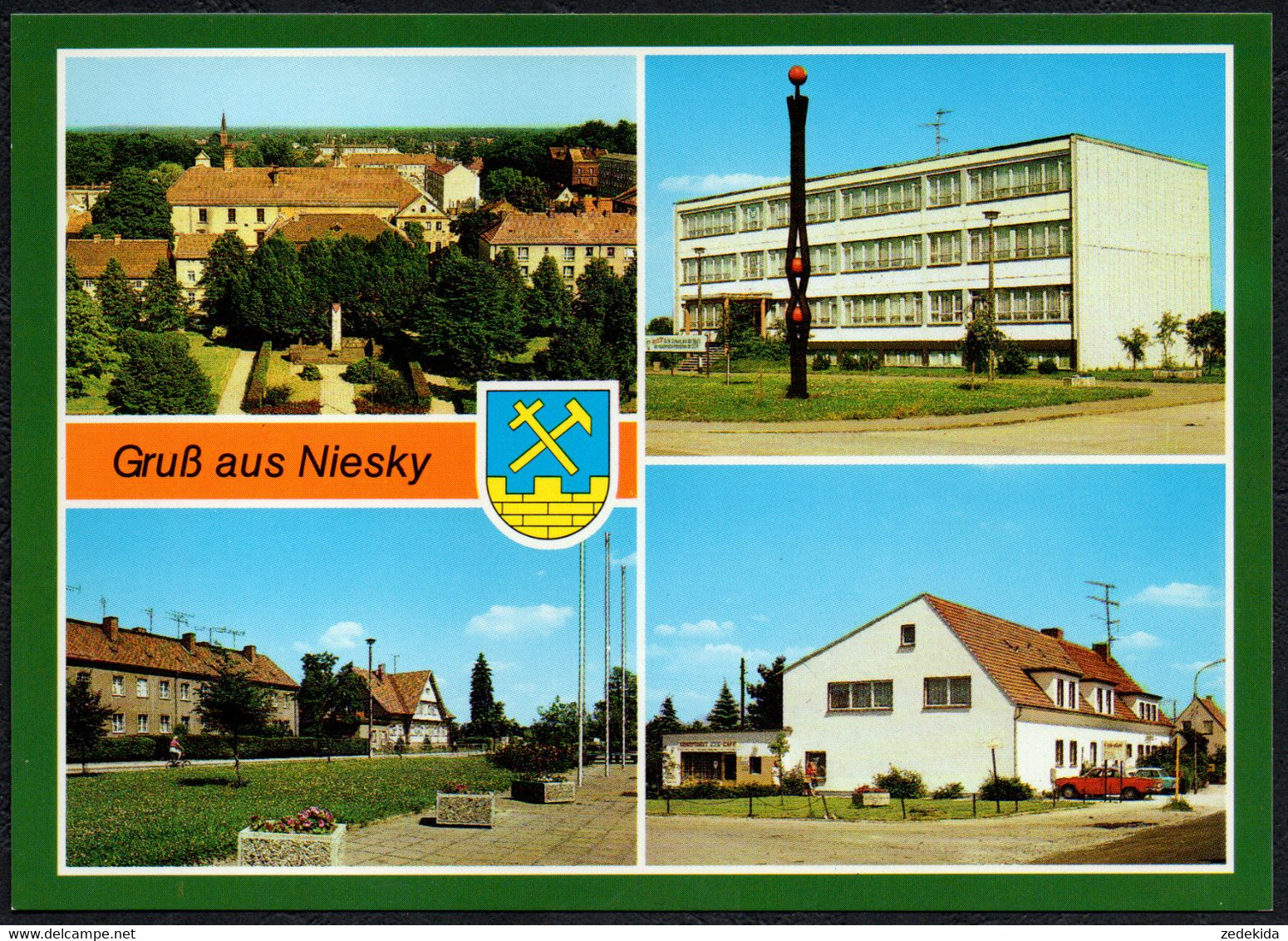 F2005 - TOP Niesky Schule Eis Cafe - Bild Und Heimat Reichenbach Qualitätskarte - Niesky
