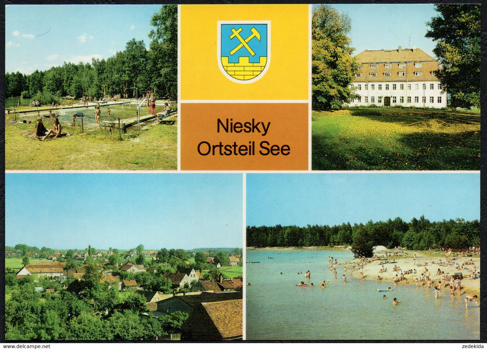 F2008 - TOP Niesky OT See - Freibad - Bild Und Heimat Reichenbach - Niesky