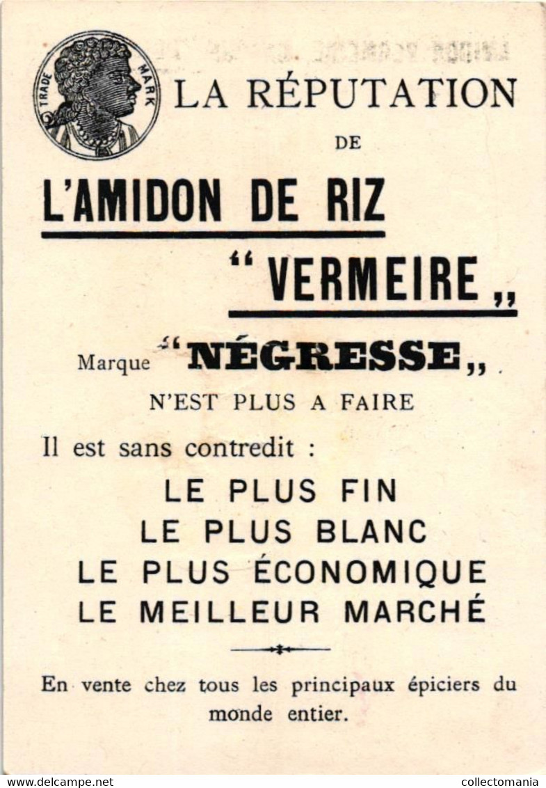 6 Cards   AMIDON  de Riz Vermeire Hamme - sur- Durme Marque Négresse Ch.Vermeire - Vangeeteruyen LITHO Le Cour de la Vie