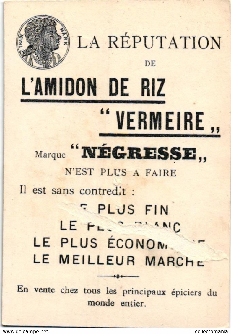 6 Cards   AMIDON  de Riz Vermeire Hamme - sur- Durme Marque Négresse Ch.Vermeire - Vangeeteruyen LITHO Le Cour de la Vie