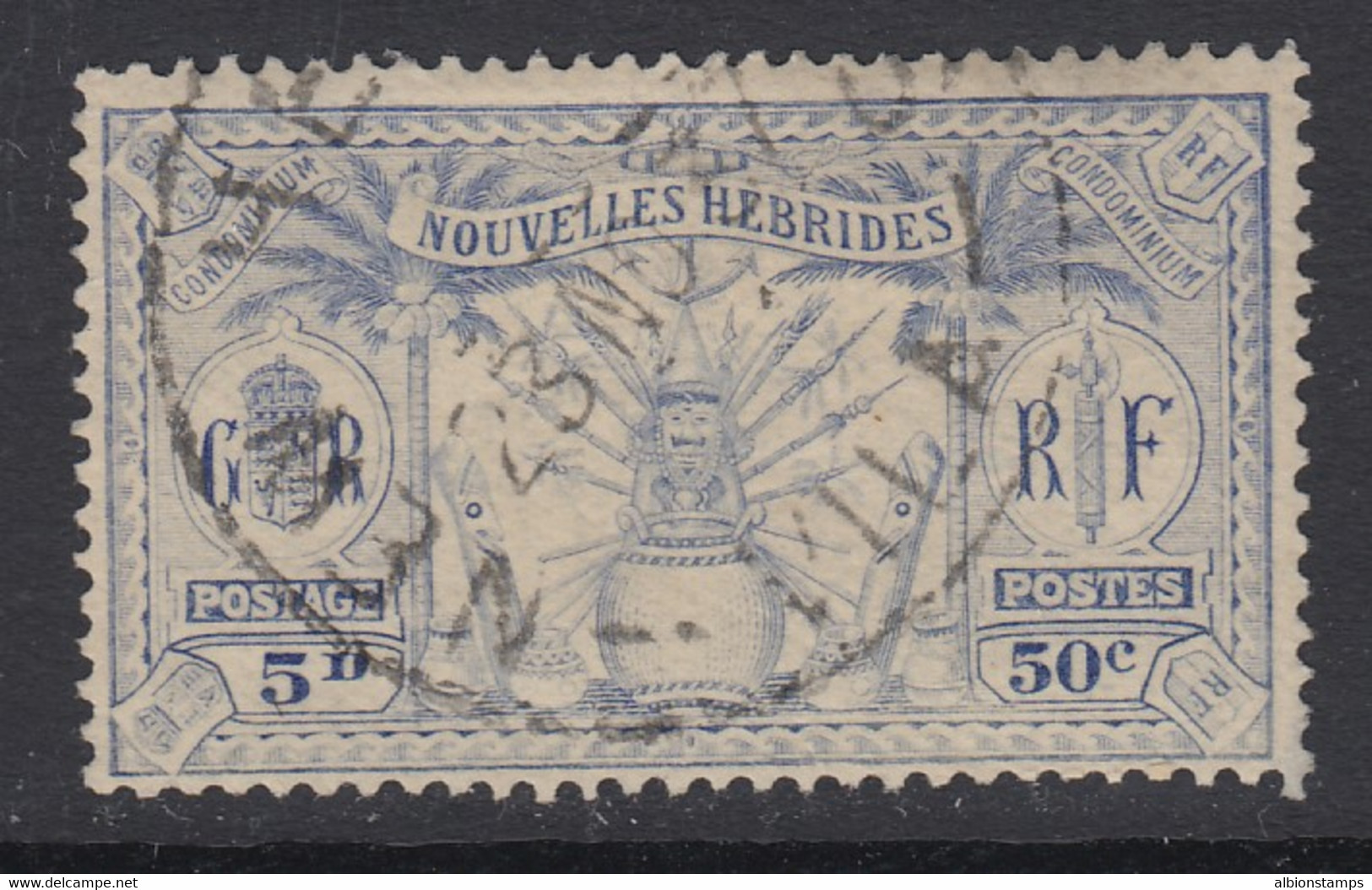 New Hebrides (French), Scott 50 (Yvert 86), Used - Gebruikt