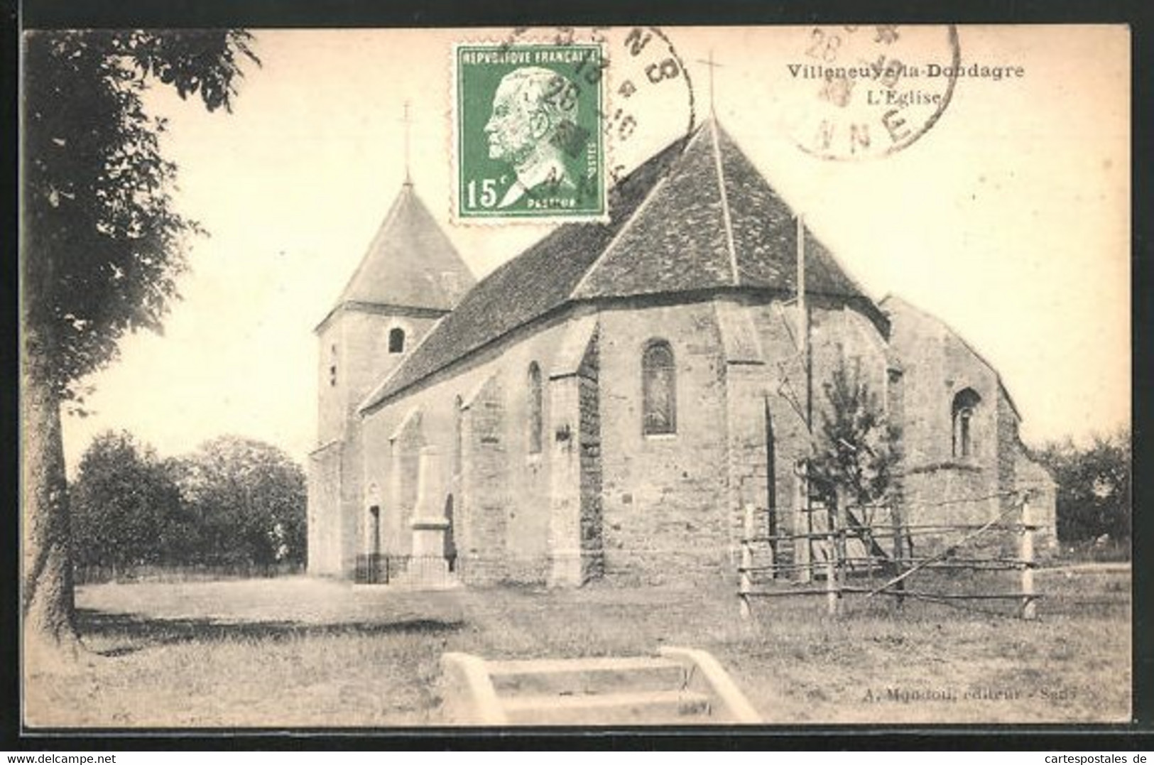CPA Villeneuve-la-Dondagre, L'Eglise - Villeneuve-la-Dondagre