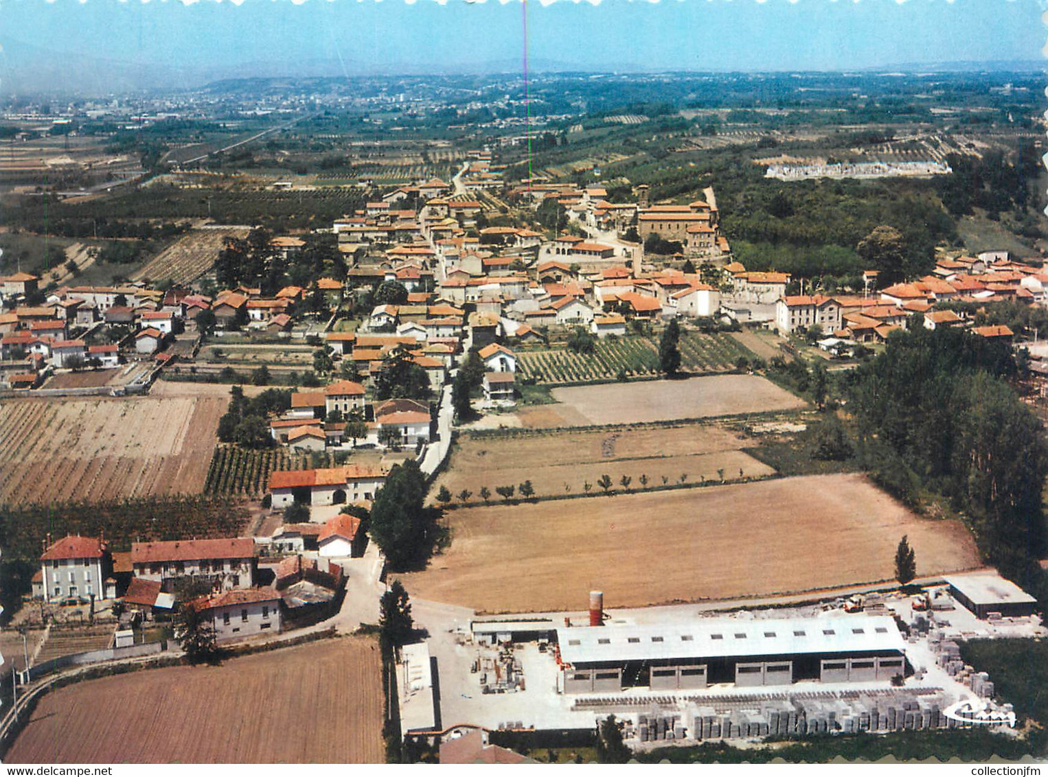 CPSM FRANCE 38 "Chanas, Vue Générale Aérienne" - Chanas